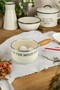 Mellow Wooden Handle Enamel Sauce Pan - Stylish and Durable Cooking Pan (16 cm) - 3