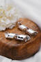 Vip Spiral Plate Earrings Metal Earrings with Steel Tips 5cm - 2