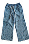 Girl's Sweatshirt Pants 2-Piece Set – Embroidered, Denim Look - 6