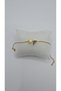Stainless Steel Gold Color Three-Dimensional Heart Detailed -F- Letter Bracelet - 7