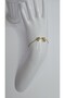 Stainless Steel Gold Color Three-Dimensional Heart Detailed -K- Letter Bracelet - 4