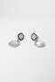 Geometric Stone Dangle Earrings – Gold |   Sf Signature Series