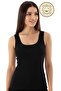 3-Pack 100% Cotton Breathable Ribbed Fabric Wide Strap Women's Tank Top Ozt3-511 - 2