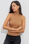 Women's Camel Fisherman Blouse Be317 - 3