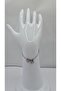 Stainless Steel Silver Color Three-Dimensional Heart Detailed -N- Letter Bracelet