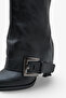 Jovra Women's Heeled Boots - Black - 3