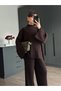 Wide Sleeve Cut-Out Knitwear Set