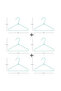 6-Piece Mint Color Fabric Covered Metal Baby Clothes Hanger, Clothes Hanger 19.5X30X0.3 - 7