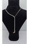 Stainless Steel Tree Branch Themed Zircon Stone Y Model Necklace - 2
