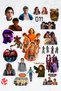 Stranger Things Tv Series Phone Laptop Bullet Journal Adhesive Foil Sticker Pack (20 Pcs)