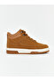 Brown Boy's Lace-Up High-Top Sneakers - 2
