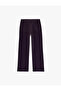 Pocketed Stone Detailed Purple Women's Jean Trousers 6Wal40063Mw - 2