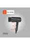 Lifestyle 1200W Foldable Hair Dryer with 3 Heat Settings & Concentrator Nozzle - 5