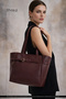 Bordo Shk265 Faux Leather, Single Compartment with Zipper, Belt Detailed Hand, Arm and Shoulder Bag - 8