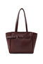Bordo Shk265 Faux Leather, Single Compartment with Zipper, Belt Detailed Hand, Arm and Shoulder Bag