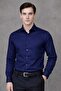 Slim Fit Slim Fit Straight Collar Long Sleeve Easy Iron Four Seasons Laci Men's Shirt - 6