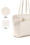 Krem Shk265 Faux Leather, Single Compartment with Zipper, Belt Detailed Hand, Arm and Shoulder Bag - 5