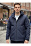Men's Clmb Shoftshell K Hooded Coat with Fleece Detailing Inside - 2
