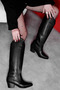 Pablis Women's Pointed Toe Cowboy Heeled Boots B4197 - 3