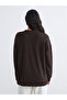 Brown nyc Printed soft touch women's sweatshirt tunic - 4