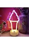 لوحة نيون على شكل آيس كريم، مصباح LED مكتبي وحائطي يعمل ببطارية USB/AA - ديكور طاولة وغرفة نوم