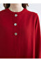 Red Judge Collar Textured Women's Shirt - 3