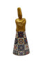 Ceramic Whirling Dervish Figurine – Sufi Dancer Sculpture, Spiritual Home Decor Ornament - Yellow