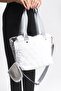 Women's Diamond Pattern Bucket Model Lightweight and Stylish Wallet Shoulder Bag with Shiny Parachute Fabric - 2