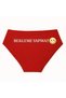 Women's Red Panties – Fun Text Detail, Special Lingerie for Lovers