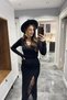 Lace Detailed Knitwear Skirt Black - 2