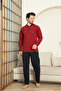 Men's 100% Cotton Pajama Set-Robe and 3 Buttons-12489