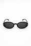 Senna Oval Black Framed Brown Ultra Lightweight Uv400 Filtered Women's Sunglasses - 3
