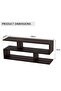 Wenge Modern TV Stand with Coffee Table for Laptop Computer - 3
