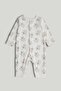 3 Pack Origami Footless Sleepsuits - 4