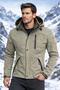 Water and Wind Resistant Diagonal Fabric Men's Coat--1070-- - 2