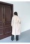 Asur Boutique Women's Quality Belted Long Cashmere Coat - 7