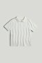 White Knitted Polo Shirt