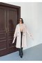 Asur Boutique Women's Quality Belted Long Cashmere Coat - 2