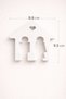 Under the Same Roof - House Keychain and Stand with Male and Female Figures - 4