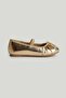 Gold Ballerina Shoes