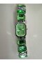 Women's Wristwatch - Stone Detailed Silver Color Case, Green Dial, Boxed, Gift - 5