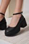 Marea Women's Black Ankle Boots with Wedge Heels - 4