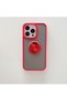 Protective case compatible with Apple iPhone 13 Pro, Defender with ring grip, Red - 3