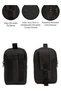 Black Men's Tactical Waist Belt Bag with Phone Compartment Travel Daily Work and Trip - 5