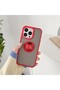 Protective case compatible with Apple iPhone 13, Defender with ring grip, Red - 2
