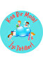 A Short Break! Happy Holidays!'' Written Round Report Card Label 4.5 cm Diameter Total 36 Pieces Teaching - 4