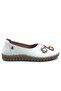 Itron Genuine Leather Orthopedic Women's Casual Shoes White - 2