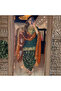 Green Chinnon Silk Top Pant & Dupatta Set - HRT5655 | Green-Size:M-38-Inches - 3