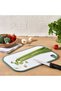 Qlux Silicone Banded Non-Slip Cutting Board Bpa-Free Cutting Board L-00926 Meat Chicken Fish Vegetables
