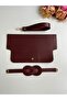 Knitting Bag Set - Infinity Knitting Bag Kit - Burgundy Color - 2